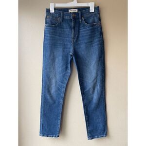 Madewell the High-Rise Slim Crop Boyjean Size 25
